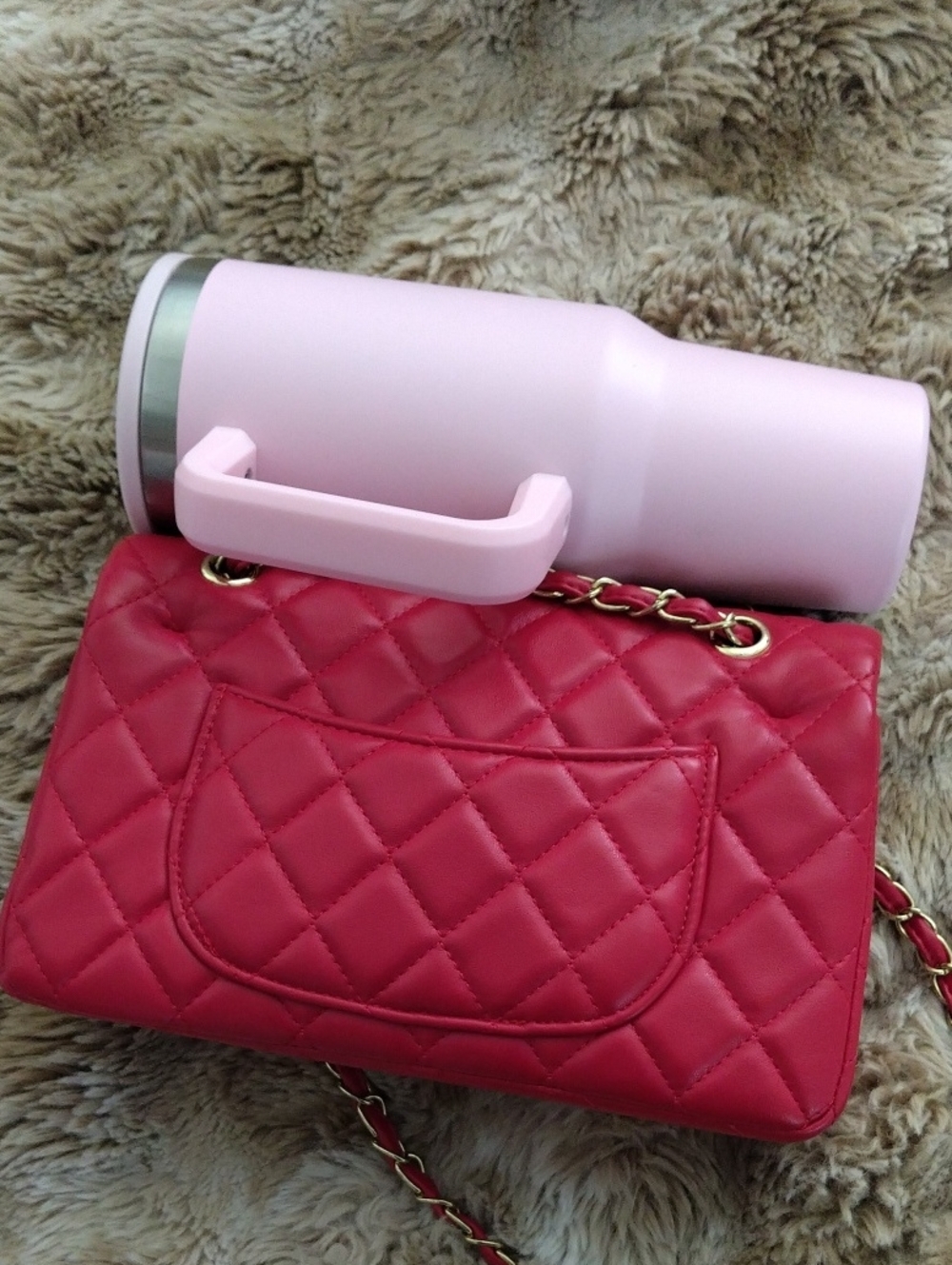 Red Leather Handbag - Picture 14 of 15